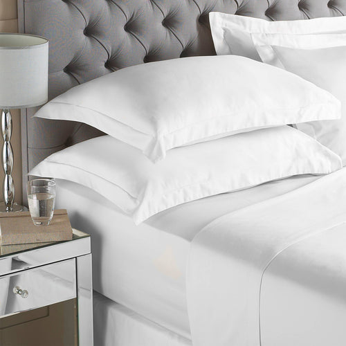 Cotton Fitted Sheet 200TC — White