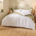 Tilly Ruffle Cotton Duvet Set - White
