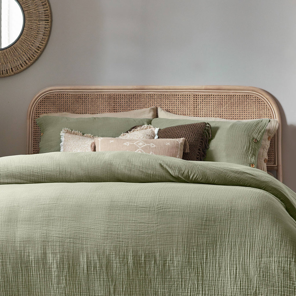 Lark Cotton Muslin Duvet Set - Eucalyptus - image 3